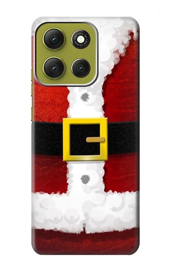 S2846 Costume de Noël Père Noël Rouge Etui Coque Housse pour Motorola Moto G86