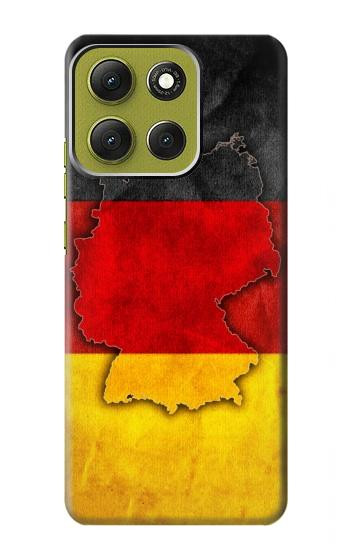 S2935 Allemagne Drapeau Carte Etui Coque Housse pour Motorola Moto G86