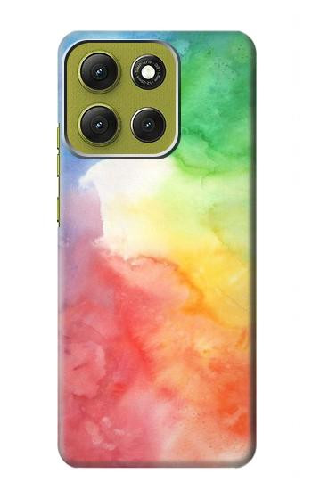 S2945 Aquarelle colorée Etui Coque Housse pour Motorola Moto G86
