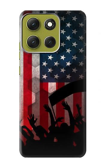 S2989 Amérique du football Etui Coque Housse pour Motorola Moto G86