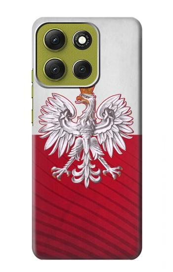 S3005 Pologne Football Football Etui Coque Housse pour Motorola Moto G86