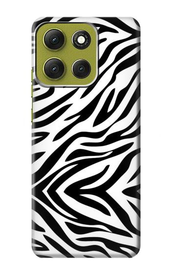 S3056 Zèbre Texture Imprimé graphique Peau Etui Coque Housse pour Motorola Moto G86