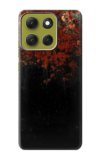 S3071 Texture graphique Rusted Métal Etui Coque Housse pour Motorola Moto G86