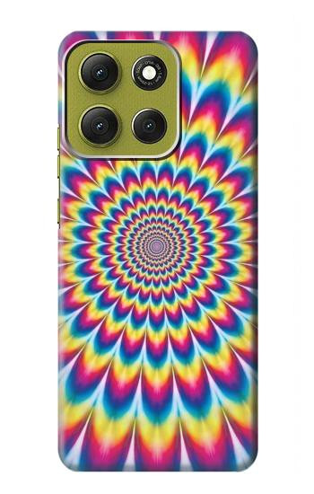 S3162 psychédélique coloré Etui Coque Housse pour Motorola Moto G86