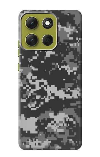 S3293 Urban Noir Camo Camouflage Etui Coque Housse pour Motorola Moto G86