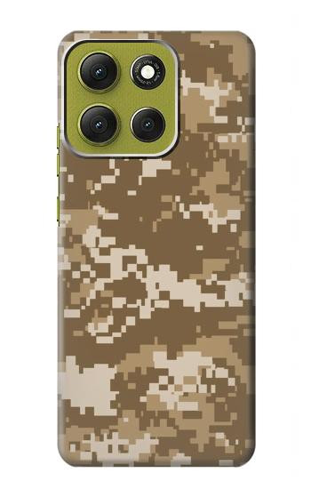 S3294 Armée Tan Coyote Camo Désert Camouflage Etui Coque Housse pour Motorola Moto G86