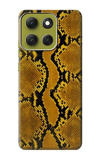 S3365 Python Imprimer Jaune graphique Peau Etui Coque Housse pour Motorola Moto G86
