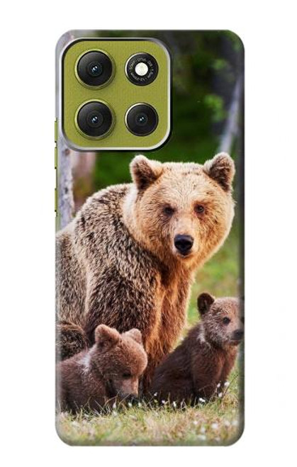 S3558 Famille d'ours Etui Coque Housse pour Motorola Moto G86 S3558 Famille d'ours Etui Coque Housse pour Motorola Moto G86