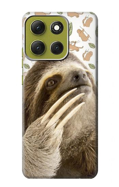 S3559 Motif Sloth Etui Coque Housse pour Motorola Moto G86 S3559 Motif Sloth Etui Coque Housse pour Motorola Moto G86