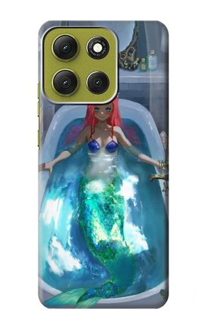 S3912 Jolie petite sirène Aqua Spa Etui Coque Housse pour Motorola Moto G86