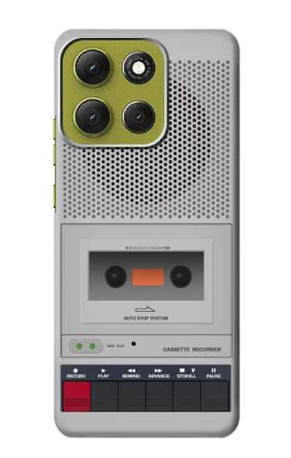 S3953 Graphique de lecteur de cassettes vintage Etui Coque Housse pour Motorola Moto G86