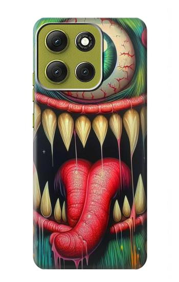 S4000 Graffiti mural monstre Etui Coque Housse pour Motorola Moto G86