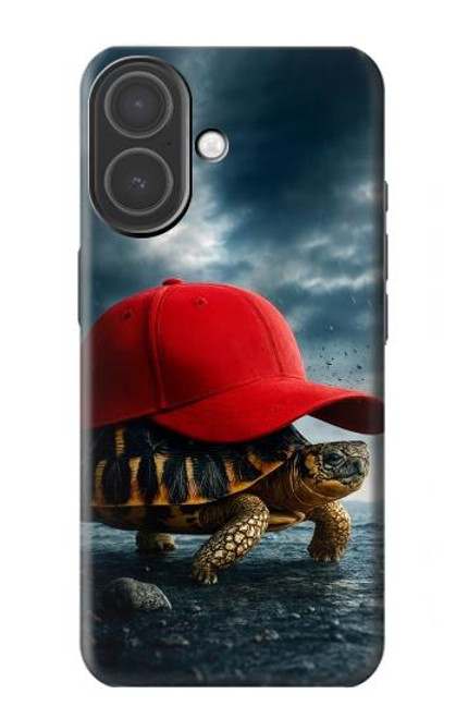S4056 Tortue de Madagascar à bonnet rouge Etui Coque Housse pour iPhone 17