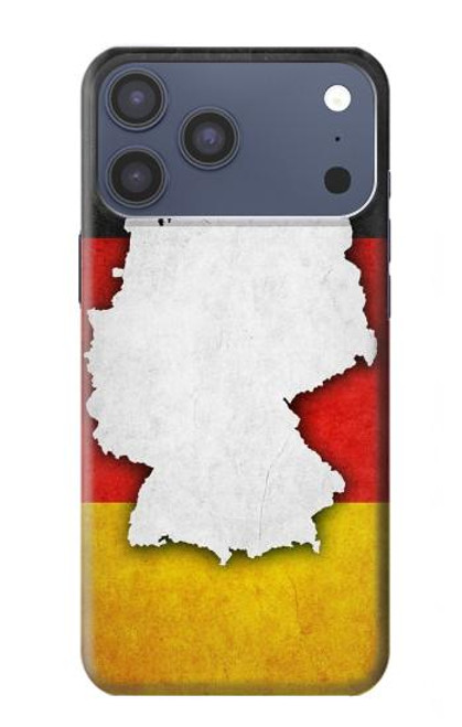 S4055 Drapeau allemand Etui Coque Housse pour iPhone 17 Pro Max