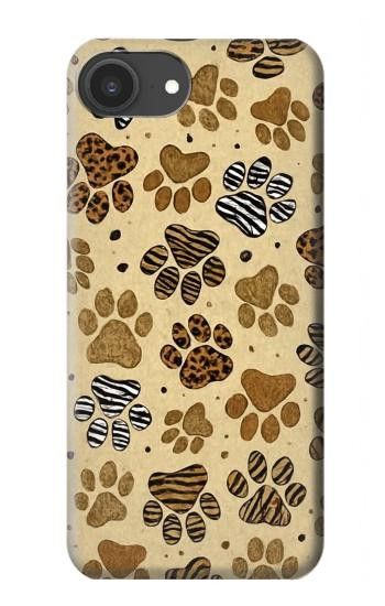 S4032 Empreinte de patte d'animal sauvage Etui Coque Housse pour iPhone 16e, 17e