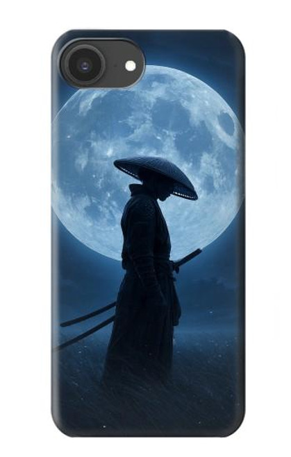 S4034 Nuit de lune de samouraï Etui Coque Housse pour iPhone 16e