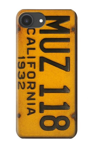 S4060 Plaque d'immatriculation vintage de Californie Etui Coque Housse pour iPhone 16e, 17e