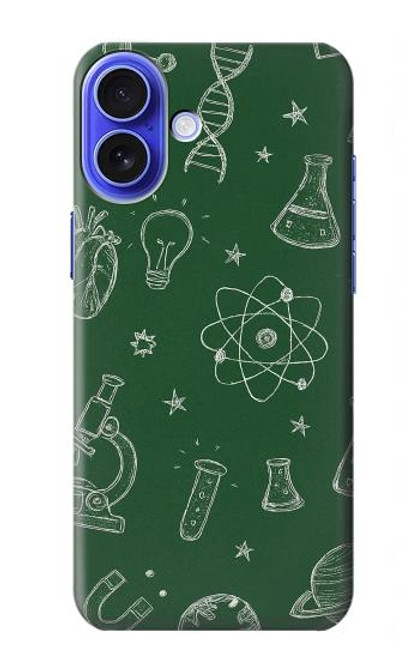 S4059 Graphisme scientifique sur tableau noir Etui Coque Housse pour iPhone 16