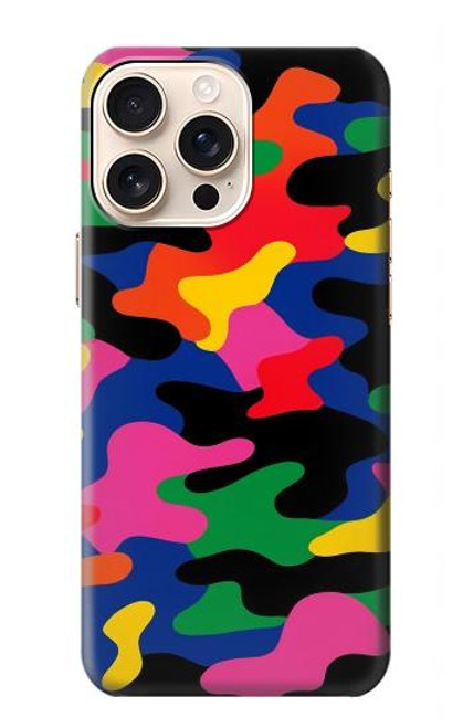 S4072 Camouflage coloré Etui Coque Housse pour iPhone 16 pro
