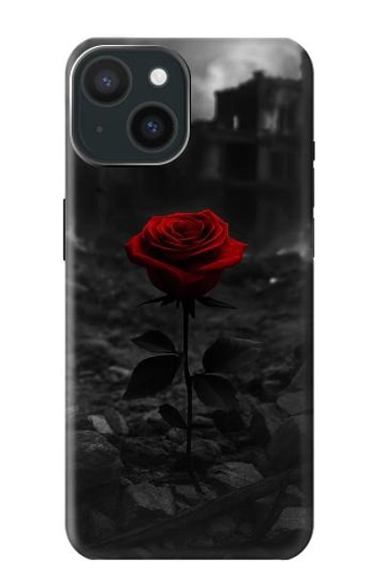 S4048 Ruines de roses rouges Etui Coque Housse pour iPhone 15