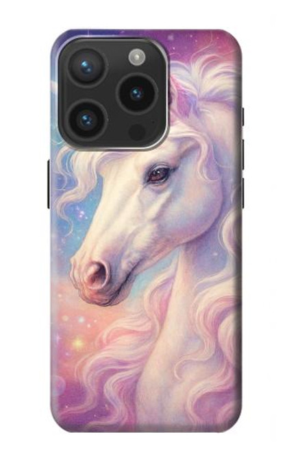S4054 Licorne fantastique Etui Coque Housse pour iPhone 15 Pro
