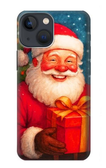 S4046 Joyeux Père Noël Etui Coque Housse pour iPhone 14