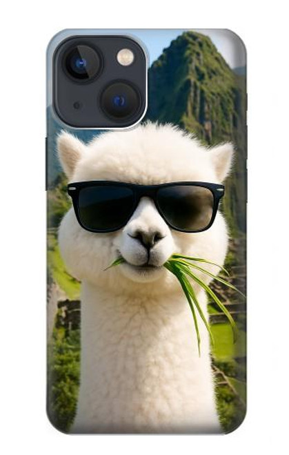 S4069 Lunettes de soleil alpaga Etui Coque Housse pour iPhone 13 mini