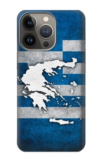 S4074 Le drapeau de la Grèce Etui Coque Housse pour iPhone 13 Pro Max