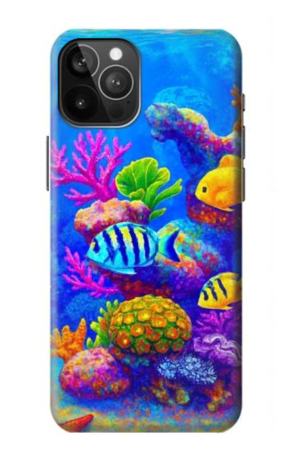 S4058 Aquarium coloré Etui Coque Housse pour iPhone 12 Pro Max