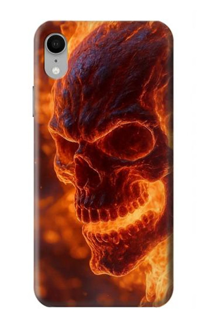 S4062 Crâne de feu Etui Coque Housse pour iPhone XR