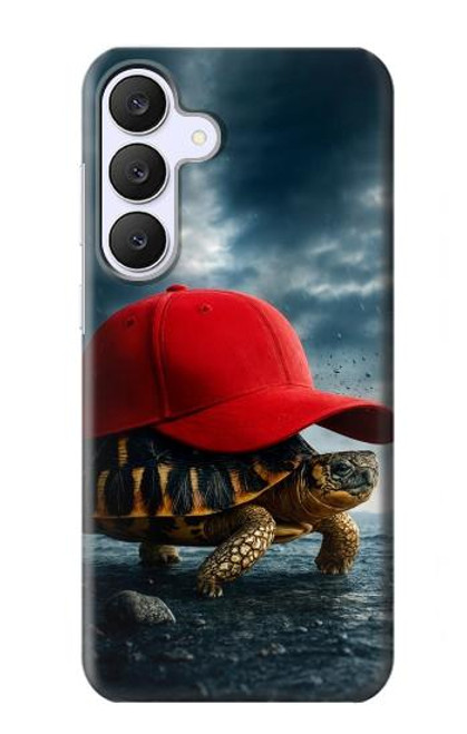 S4056 Tortue de Madagascar à bonnet rouge Etui Coque Housse pour Samsung Galaxy S25 FE