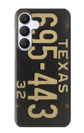 S4061 Plaque d'immatriculation vintage du Texas Etui Coque Housse pour Samsung Galaxy S25 FE, S26 FE