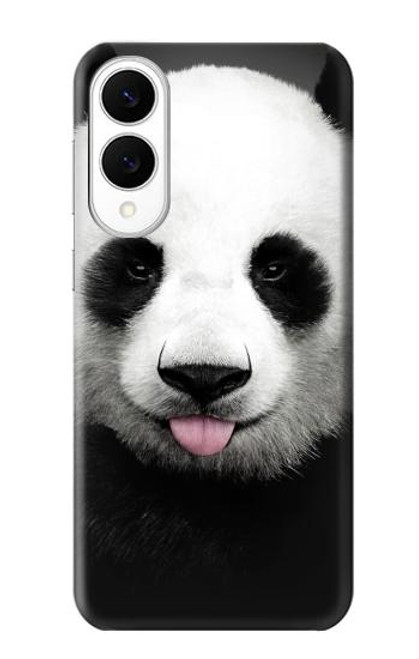 S4049 Panda mignon tirant la langue Etui Coque Housse pour Samsung Galaxy S25 Edge