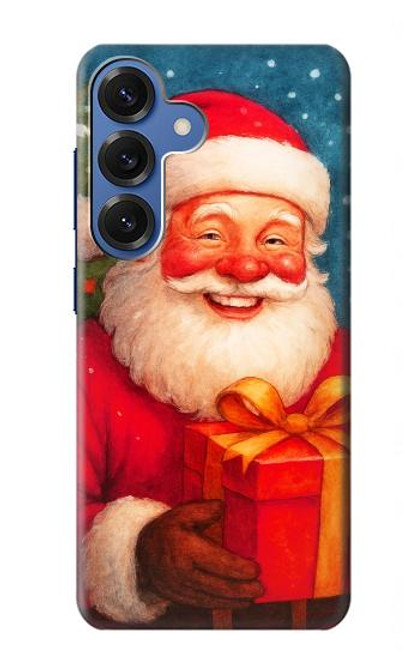 S4046 Joyeux Père Noël Etui Coque Housse pour Samsung Galaxy S25