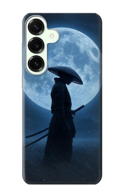 S4034 Nuit de lune de samouraï Etui Coque Housse pour Samsung Galaxy S25 Plus