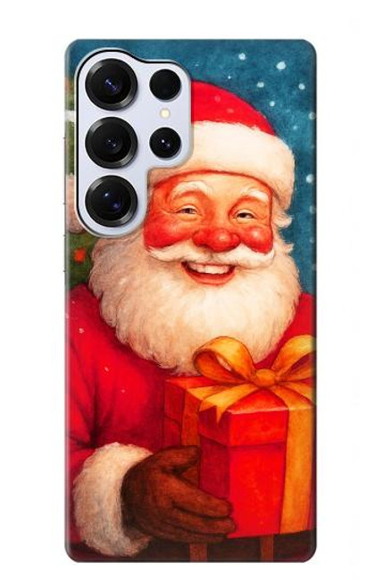 S4046 Joyeux Père Noël Etui Coque Housse pour Samsung Galaxy S25 Ultra