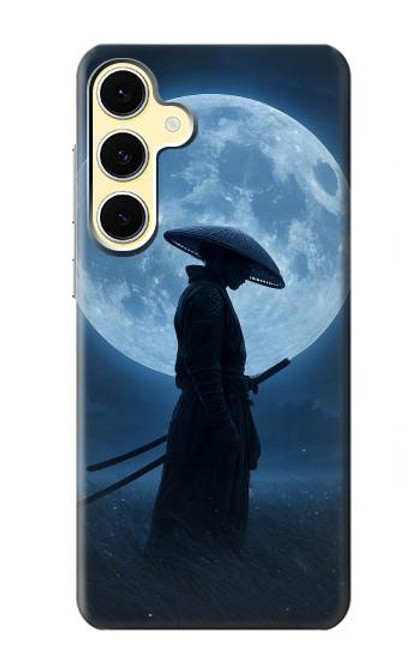 S4034 Nuit de lune de samouraï Etui Coque Housse pour Samsung Galaxy S24 FE