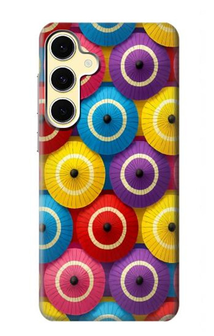 S4065 Motif d'il de serpent parapluie Etui Coque Housse pour Samsung Galaxy S24 FE