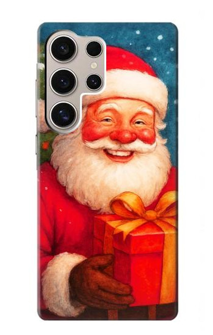 S4046 Joyeux Père Noël Etui Coque Housse pour Samsung Galaxy S24 Ultra