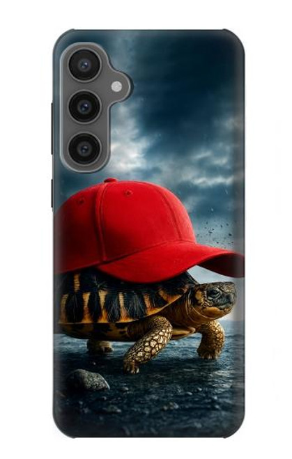 S4056 Tortue de Madagascar à bonnet rouge Etui Coque Housse pour Samsung Galaxy S23 FE