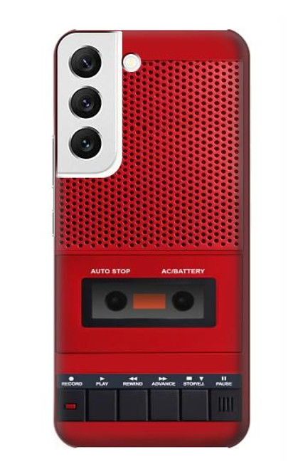 S4073 Cassette rouge vintage Graphique du joueur Etui Coque Housse pour Samsung Galaxy S22