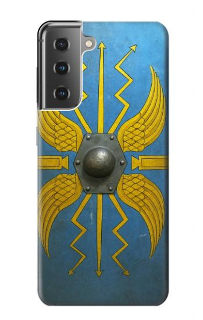 S4052 Bouclier romain bleu Etui Coque Housse pour Samsung Galaxy S21 Plus 5G, Galaxy S21+ 5G