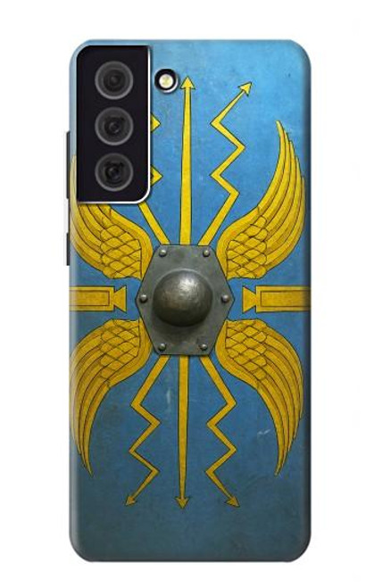 S4052 Bouclier romain bleu Etui Coque Housse pour Samsung Galaxy S21 FE 5G