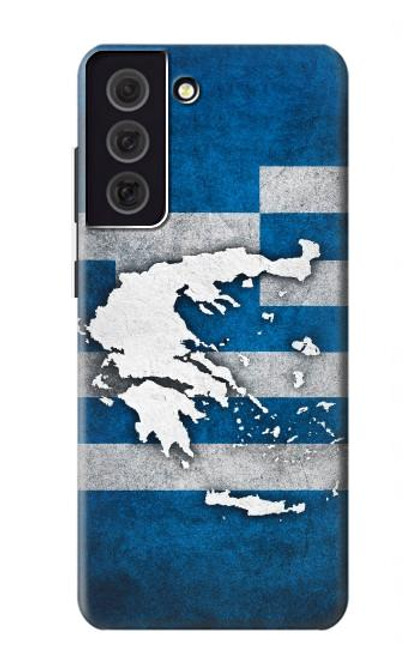S4074 Le drapeau de la Grèce Etui Coque Housse pour Samsung Galaxy S21 FE 5G