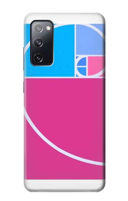 S4076 Spirale de Fibonacci et nombre d'or Etui Coque Housse pour Samsung Galaxy S20 FE