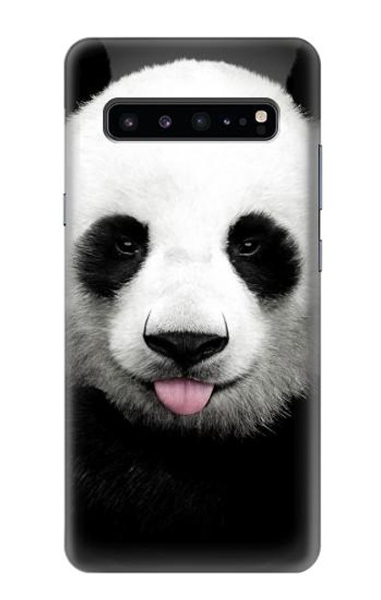 S4049 Panda mignon tirant la langue Etui Coque Housse pour Samsung Galaxy S10 5G