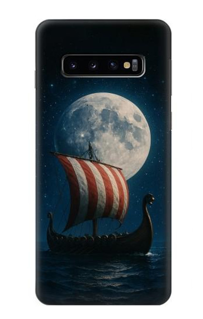 S4040 Navire de guerre viking Etui Coque Housse pour Samsung Galaxy S10