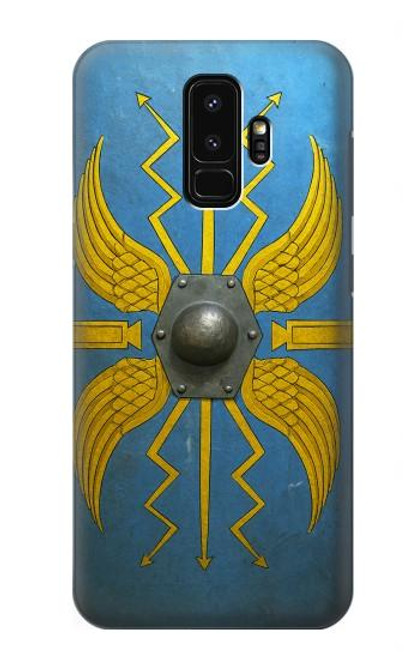 S4052 Bouclier romain bleu Etui Coque Housse pour Samsung Galaxy S9 Plus
