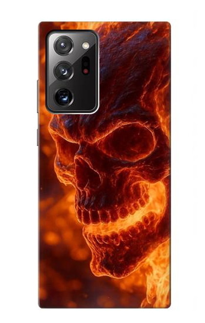 S4062 Crâne de feu Etui Coque Housse pour Samsung Galaxy Note 20 Ultra, Ultra 5G
