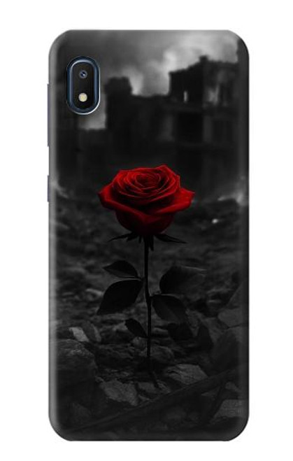S4048 Ruines de roses rouges Etui Coque Housse pour Samsung Galaxy A10e